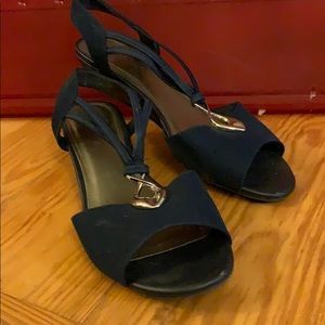 Navy sandals
